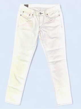Evisu White Skinny Jeans
